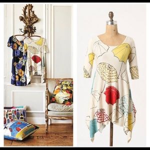 Anthropologie Field Flower Umbrella Swing Top